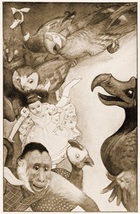 "The Caucus-Race", illustrasjon for Lewis Carrolls Alice